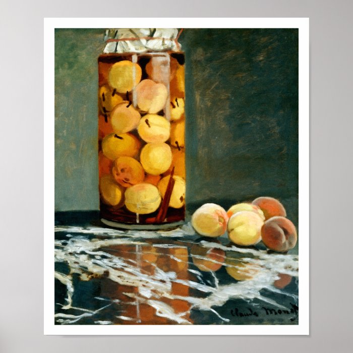 Jar of Peaches   Impressionist Art Poster   Monet