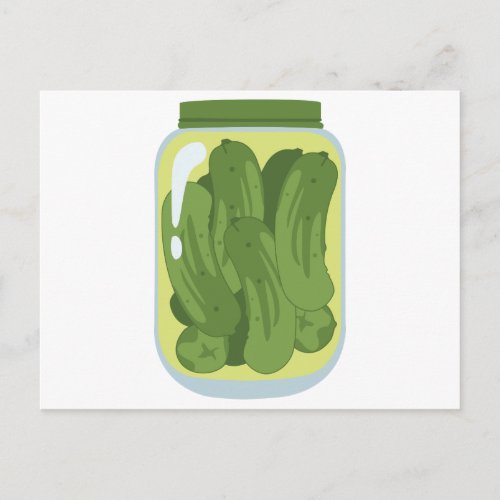 Jar of Pickles Postcard
