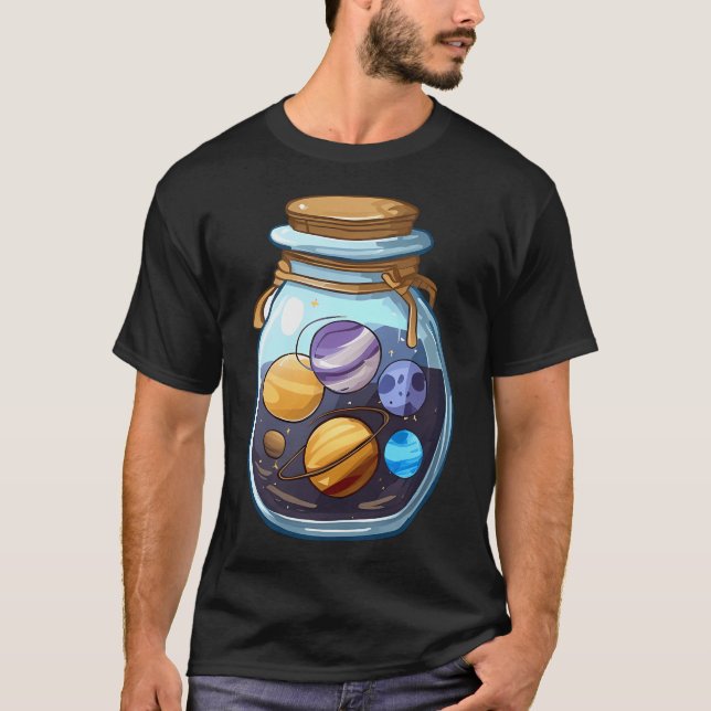Jar Of Planets T-Shirt (Front)