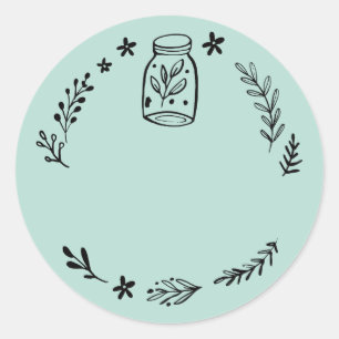 Jar / Spice Blank Sticker Label