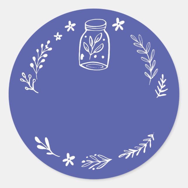 Jar / Spice Blank Sticker Label (Front)