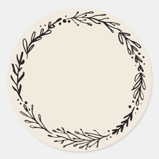 Jar / Spice Blank Sticker Label II (Front)