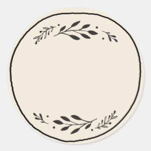 Jar / Spice Blank Sticker Label III