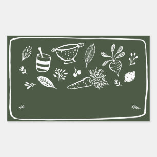 Jar / Spice Blank Sticker Label VIII