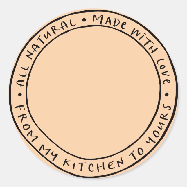 Jar / Spice Natural Organic Sticker Label (Front)