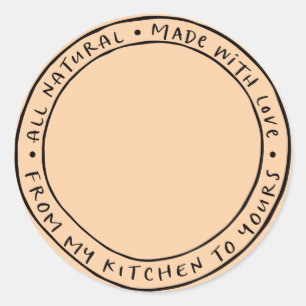 Jar / Spice Natural Organic Sticker Label