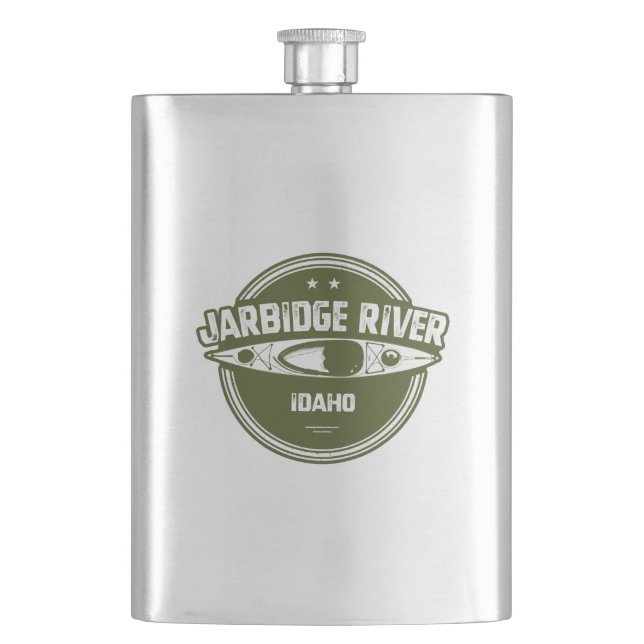 Jarbidge River Idaho Kayaking Flask (Front)