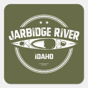 Jarbidge River Idaho Kayaking Square Sticker