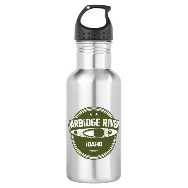 Jarbidge River Idaho Kayaking Stainless Steel Water Bottle (Front)