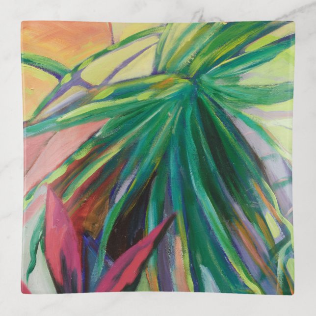 Jardin Abstracto I Trinket Tray (Front)