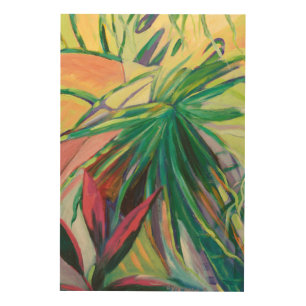 Jardin Abstracto I Wood Wall Art