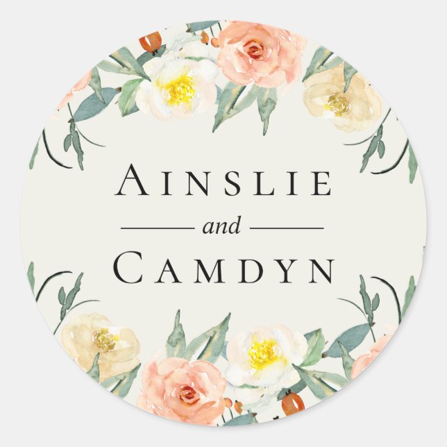 Jardin De Fleurs Personalized Sticker (Front)