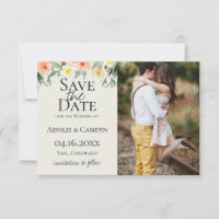 Jardin De Fleurs Photo Save The Date Announcement