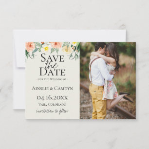 Jardin De Fleurs Photo Save The Date Announcement