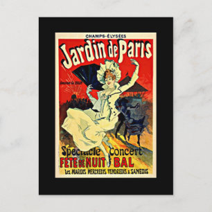 Jardin de Paris - Fete de Nuit Bal Postcard