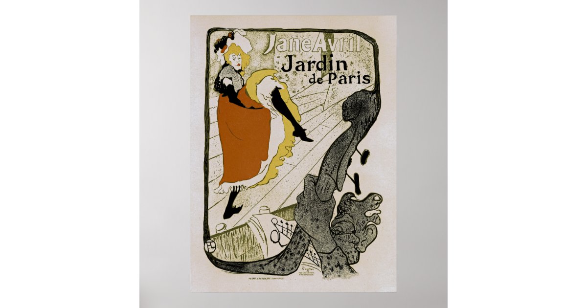 Jardin de Paris Poster Zazzle