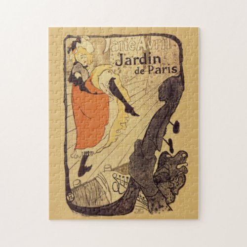 Jardin de Paris _ Toulouse_Lautrec Vintage Cabaret Jigsaw Puzzle