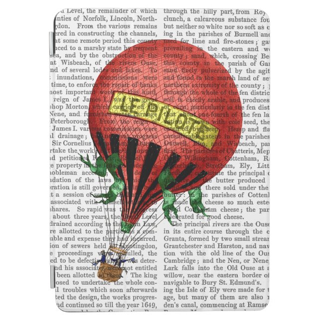 Jardin De Tuileries Hot Air Balloon iPad Air Cover (Front)