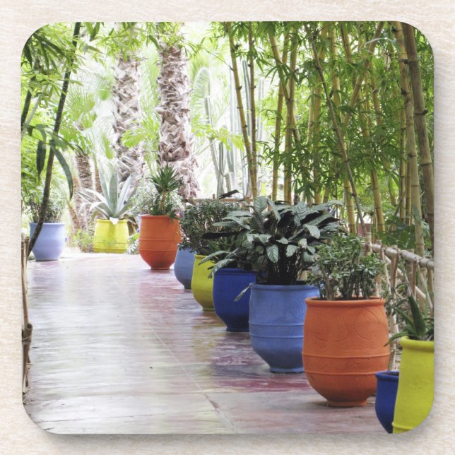 Jardin Majorelle, Majorelle Garden, now a public Beverage Coaster (Front)