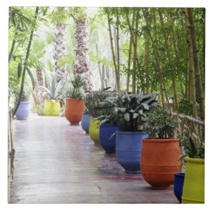 Jardin Majorelle, Majorelle Garden, now a public Ceramic Tile