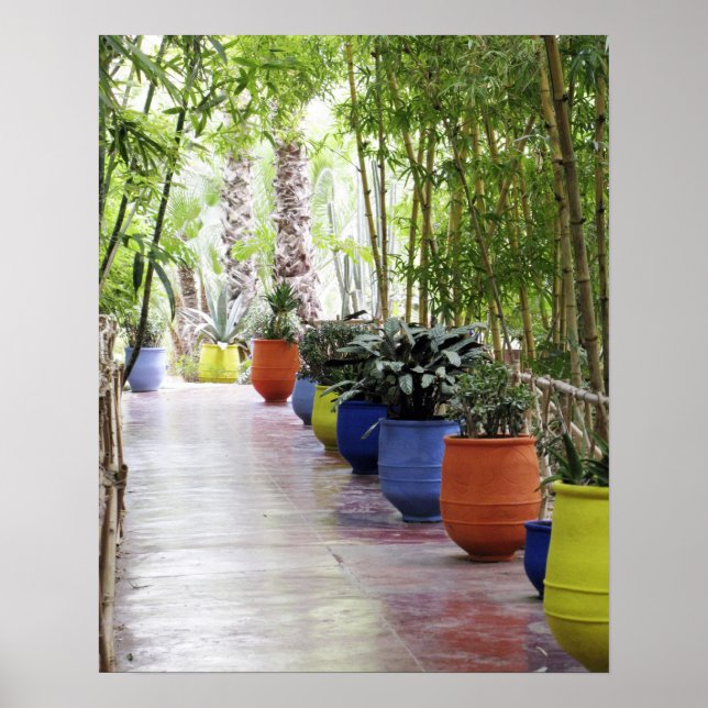 Jardin Majorelle, Majorelle Garden, now a public Poster (Front)