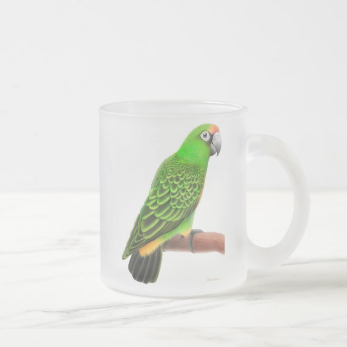 Jardines Parrot Frosted Glass Mug