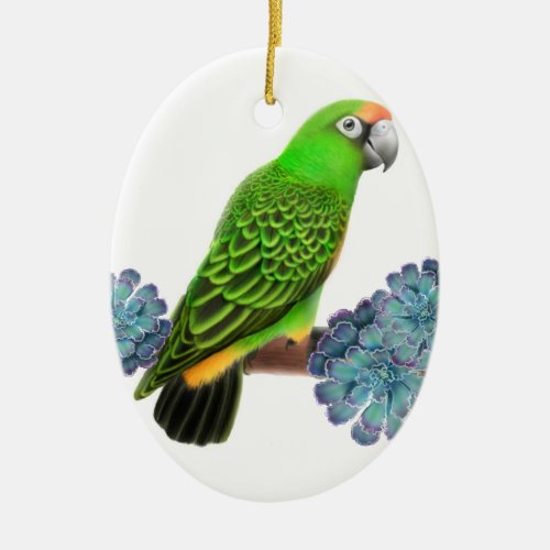 Jardines Parrot Holiday Ornament
