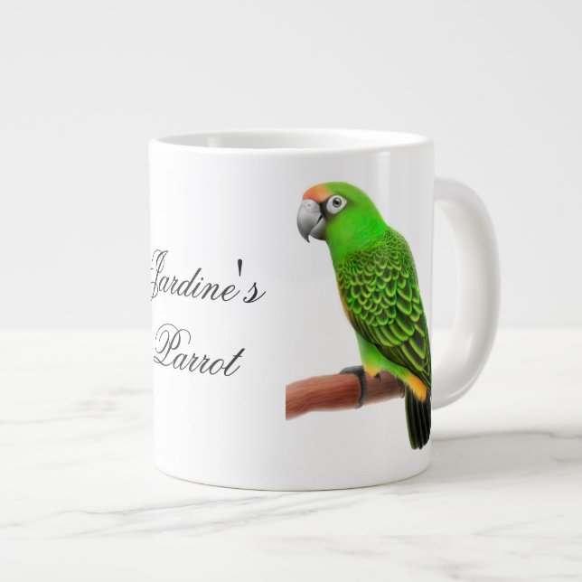 Jardines Parrot Jumbo Mug (Front Right)