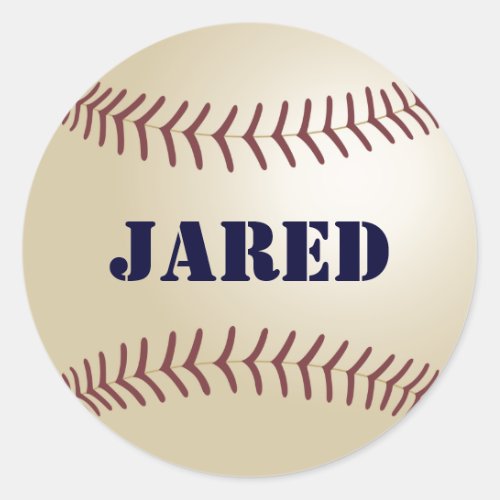 Jared Baseball Stickers