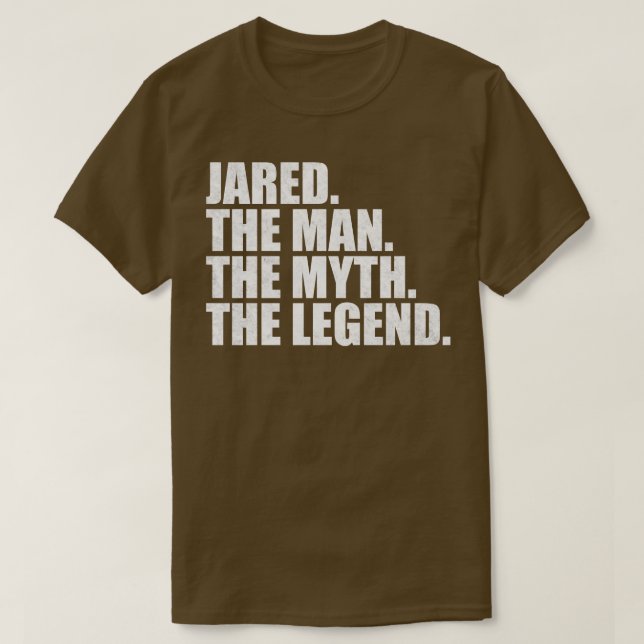 JaredJared Name Jared given name T-Shirt (Design Front)