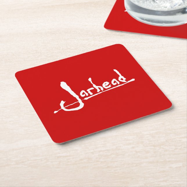 JARHEAD SQUARE PAPER COASTER (Angled)