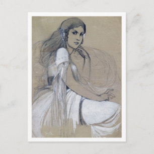Jaroslava Muchova, Alphonse Mucha Postcard