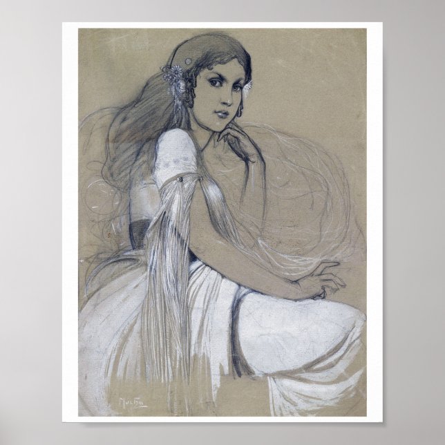 Jaroslava Muchova, Alphonse Mucha Poster (Front)