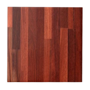 Jarrah Dark Reddish Wood Floor Tile