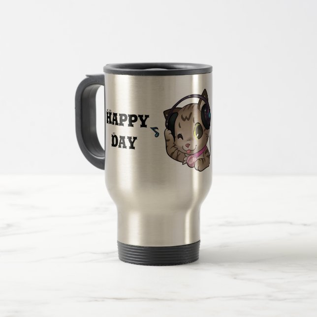 JARRO FELIZ DIA TRAVEL MUG (Front Left)