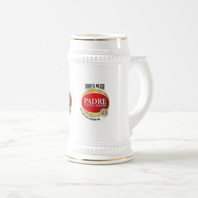 JARRON DE CERVEZA CON FRASES PARA PAPÁ BEER STEIN (Front Right)