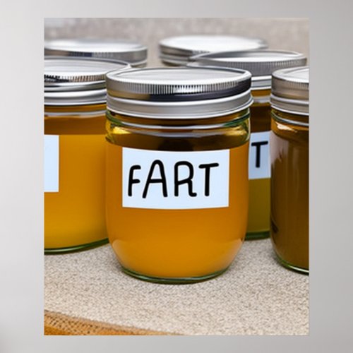 Jars of Homemade Farts Poster