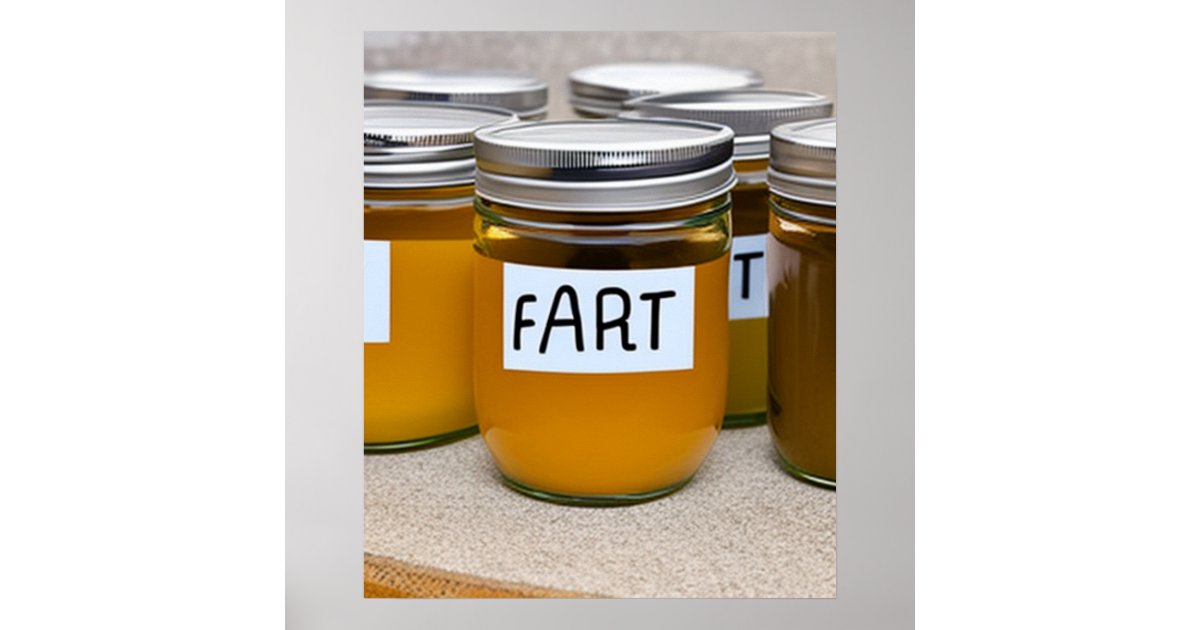 Jars of Homemade Farts Poster Zazzle