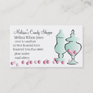 Jars with Pink Candy Business Card