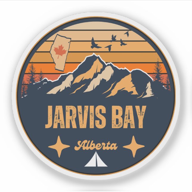 Jarvis Bay, Alberta Sticker (Front)