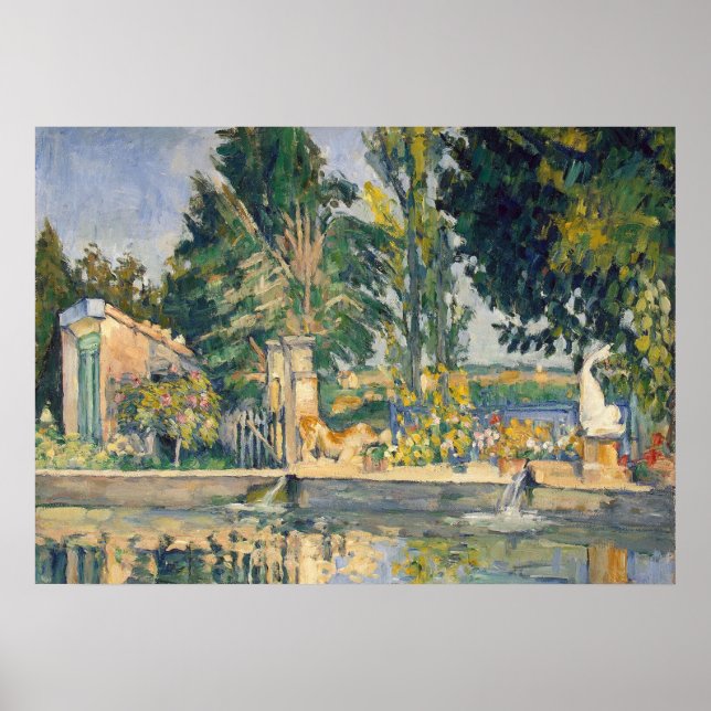 Jas de Bouffan The Pond - Paul Cezanne - c1876 Poster (Front)