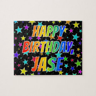 "JASE" First Name, Fun "HAPPY BIRTHDAY" Jigsaw Puzzle