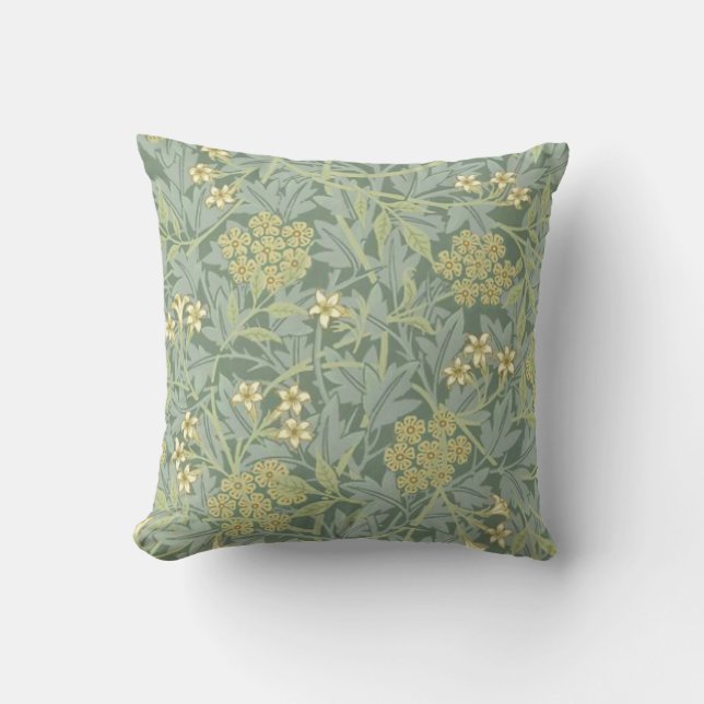 Jasmie William Morris Throw Pillow (Front)