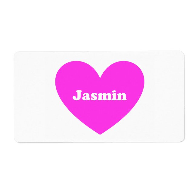 Jasmin Label (Front)