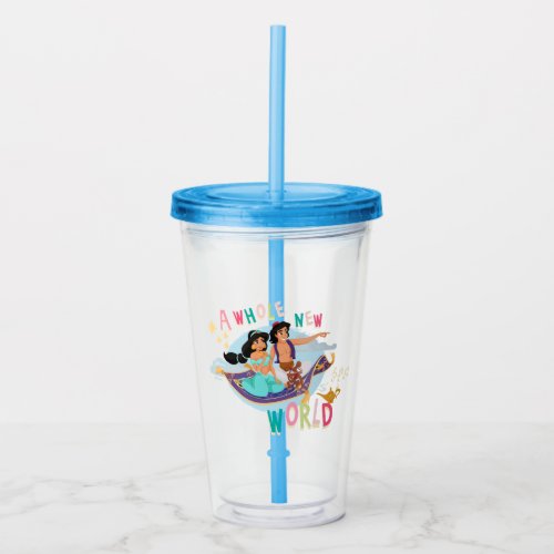 Jasmine  Aladdin Carpet Ride  A Whole New World Acrylic Tumbler