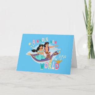 Jasmine & Aladdin Carpet Ride   A Whole New World Card