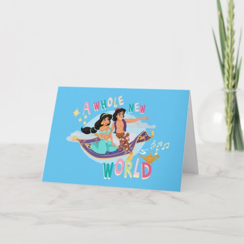 Jasmine  Aladdin Carpet Ride  A Whole New World Card