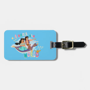 Jasmine & Aladdin Carpet Ride A Whole New World Luggage Tag