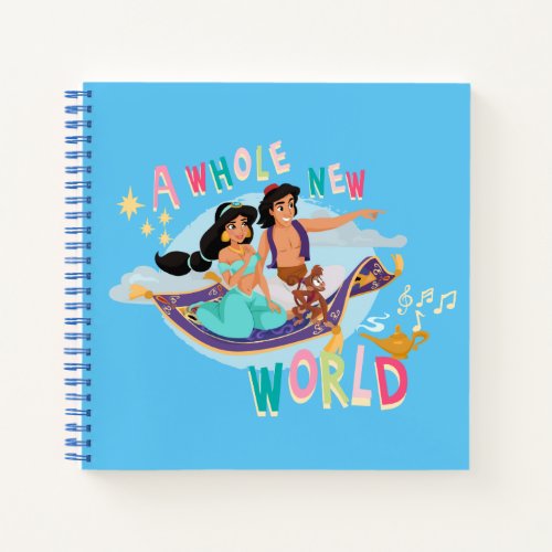 Jasmine  Aladdin Carpet Ride  A Whole New World Notebook