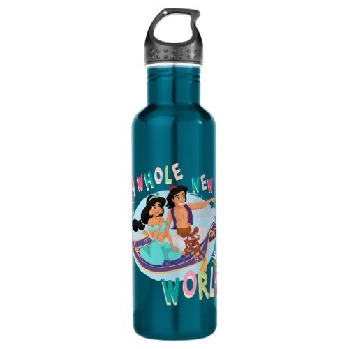 Jasmine  Aladdin Carpet Ride  A Whole New World Stainless Steel Water Bottle